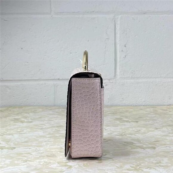 Michael Kors Small Convertible Crossbody Flap Shoulder Bag (powder blush) Croc-E - Picture 14 of 15